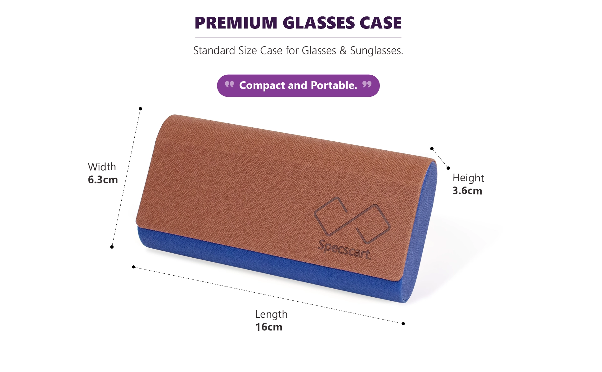 Brown & Blue Vegan Leather Duo Case-6