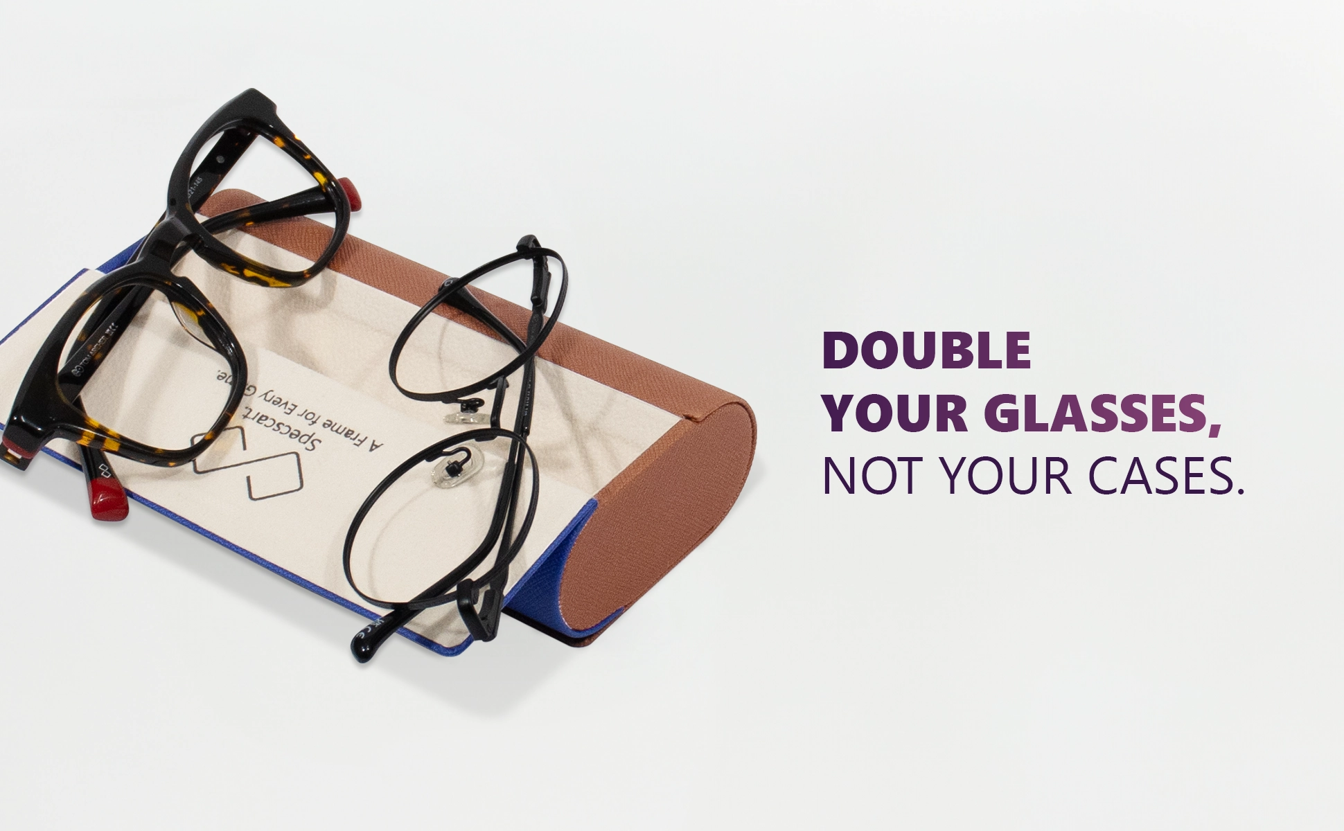 Brown & Blue Vegan Leather Duo Case-5