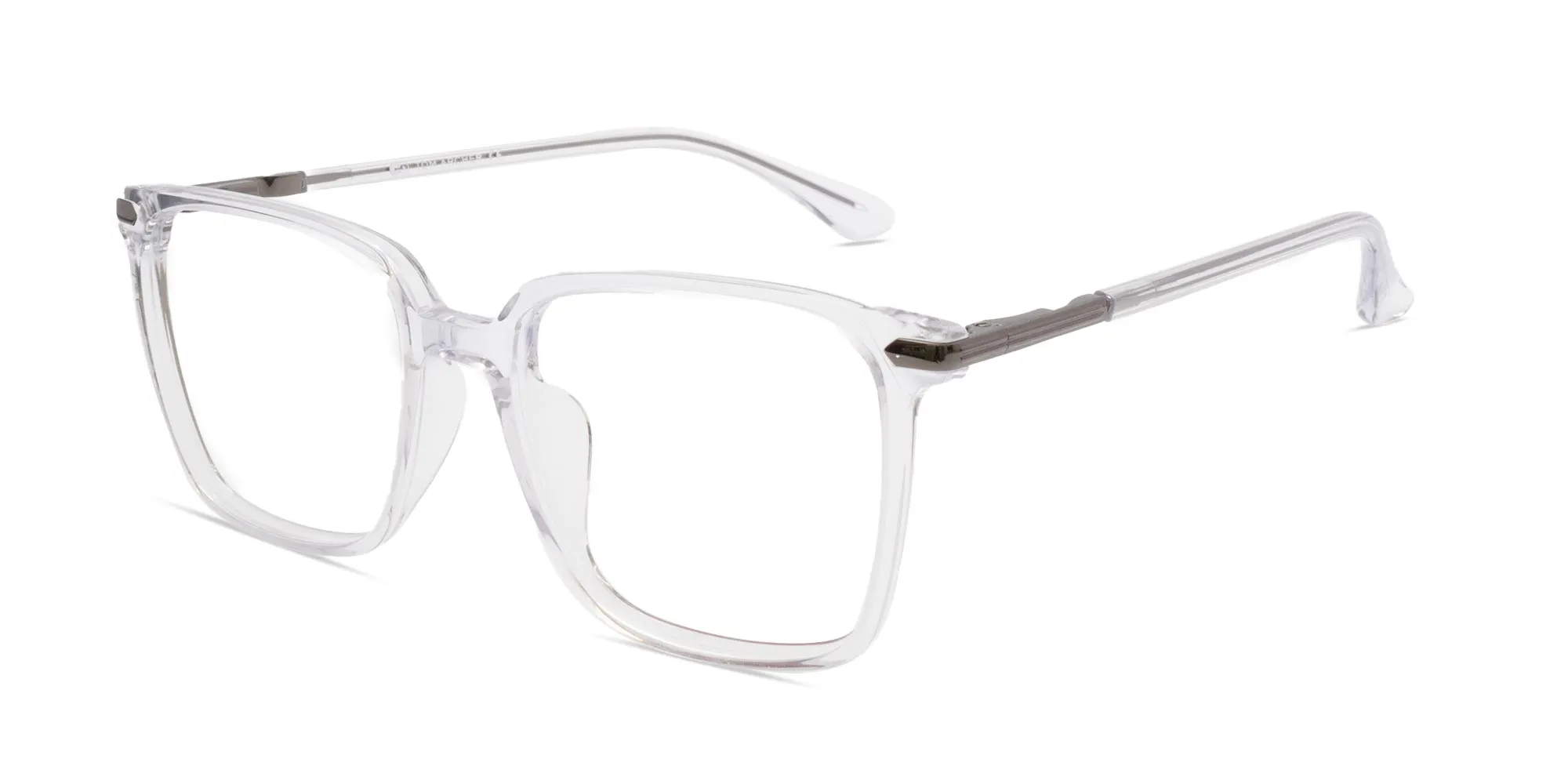 Crystal Clear Full Rim Square Glasses-2 Crystal Clear Full Rim Square Glasses-2