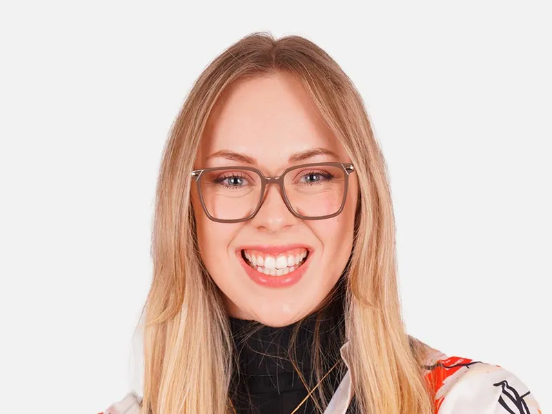 Mocha Brown Full Rim Square Glasses-2