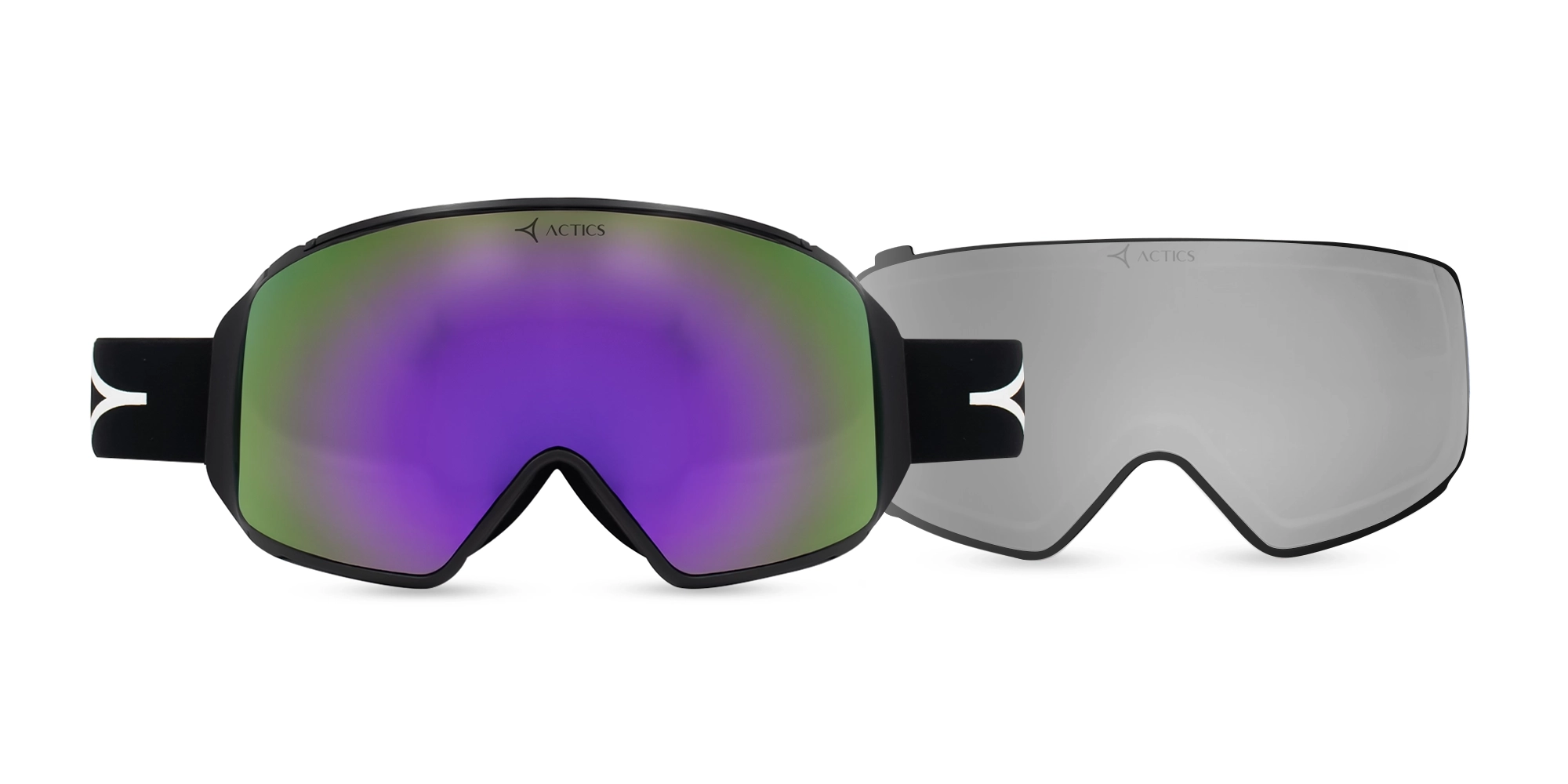 Black Ski Goggles for Pro Skiers - 4