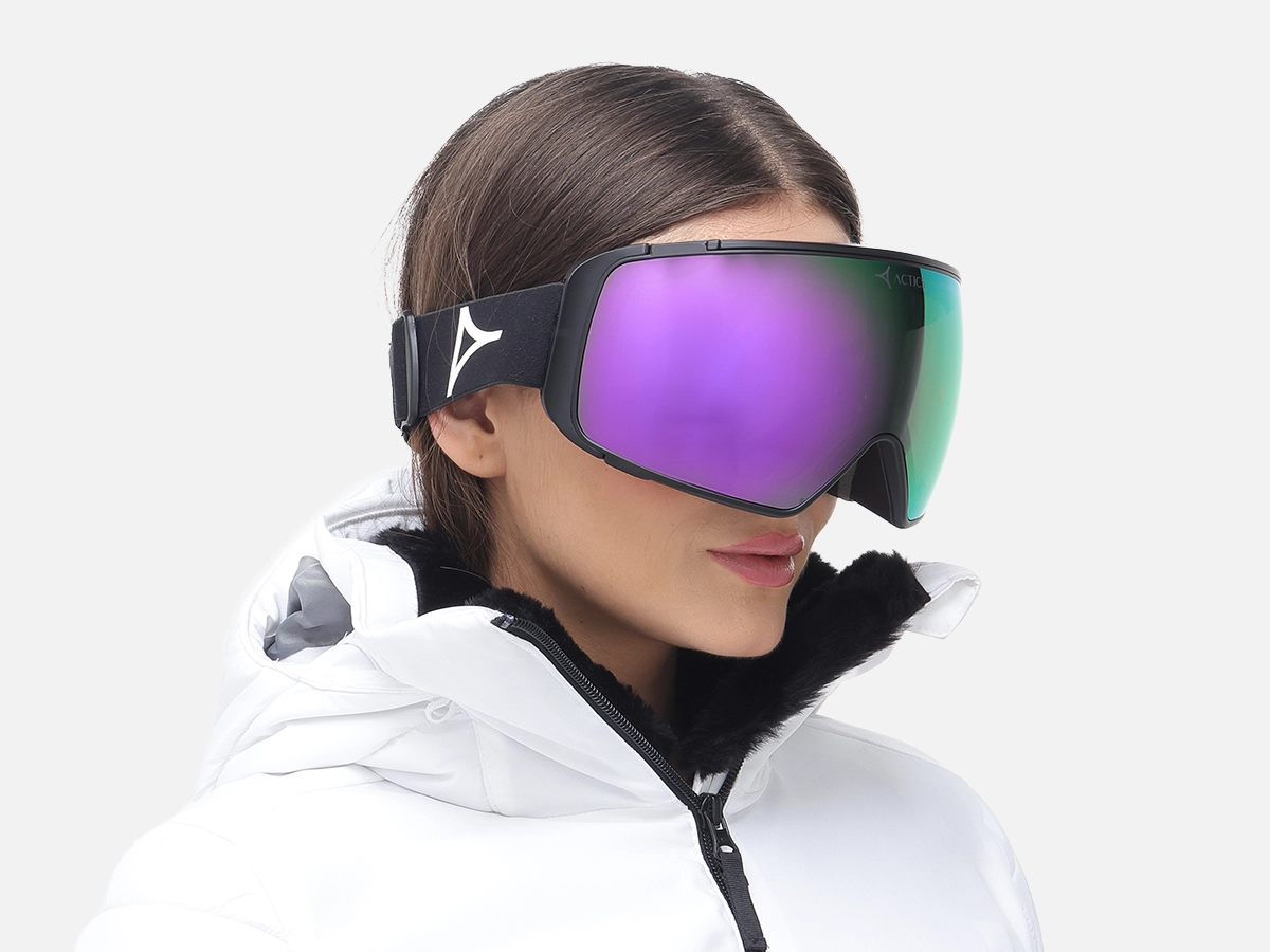 Black Ski Goggles for Pro Skiers - 54