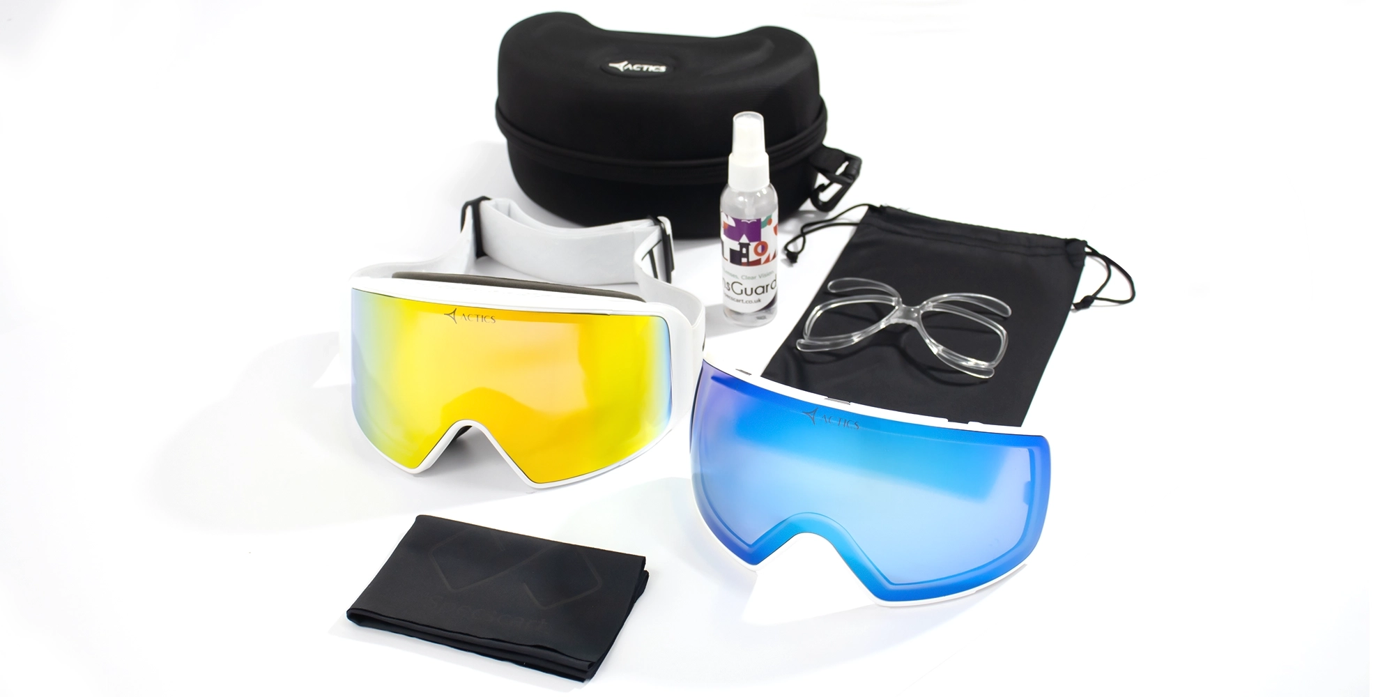 White Ski Goggles for Pro Skiers - 5