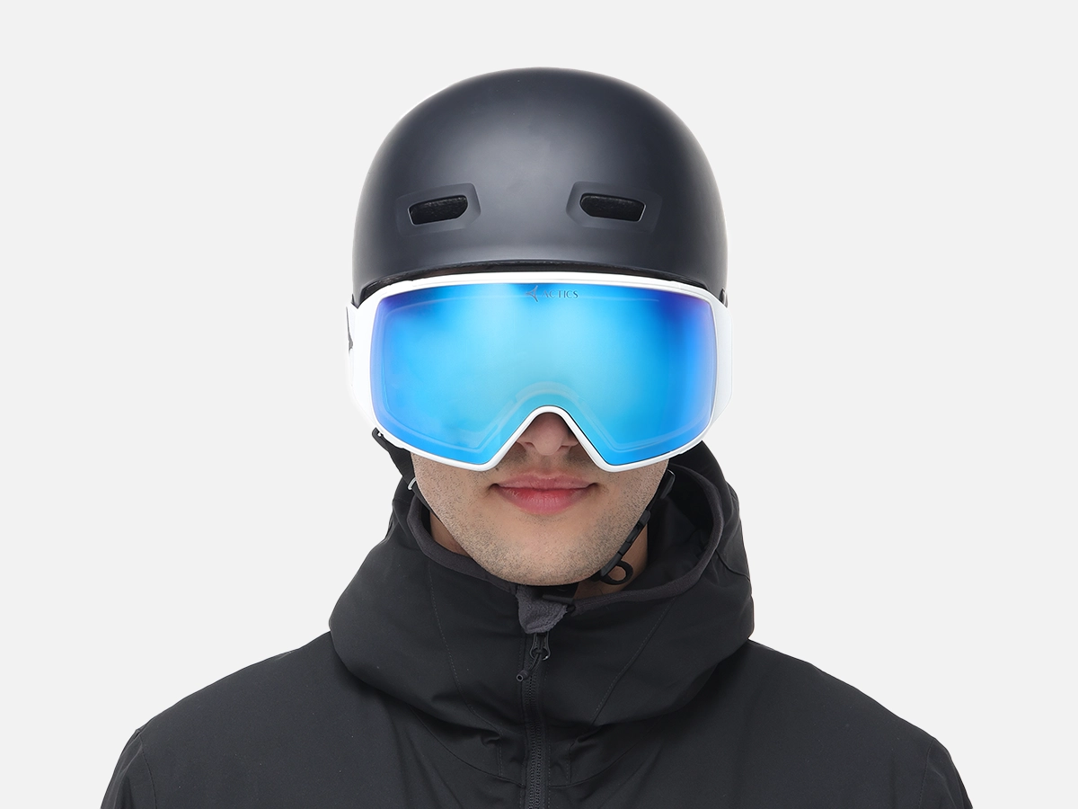 White Ski Goggles for Pro Skiers - 43