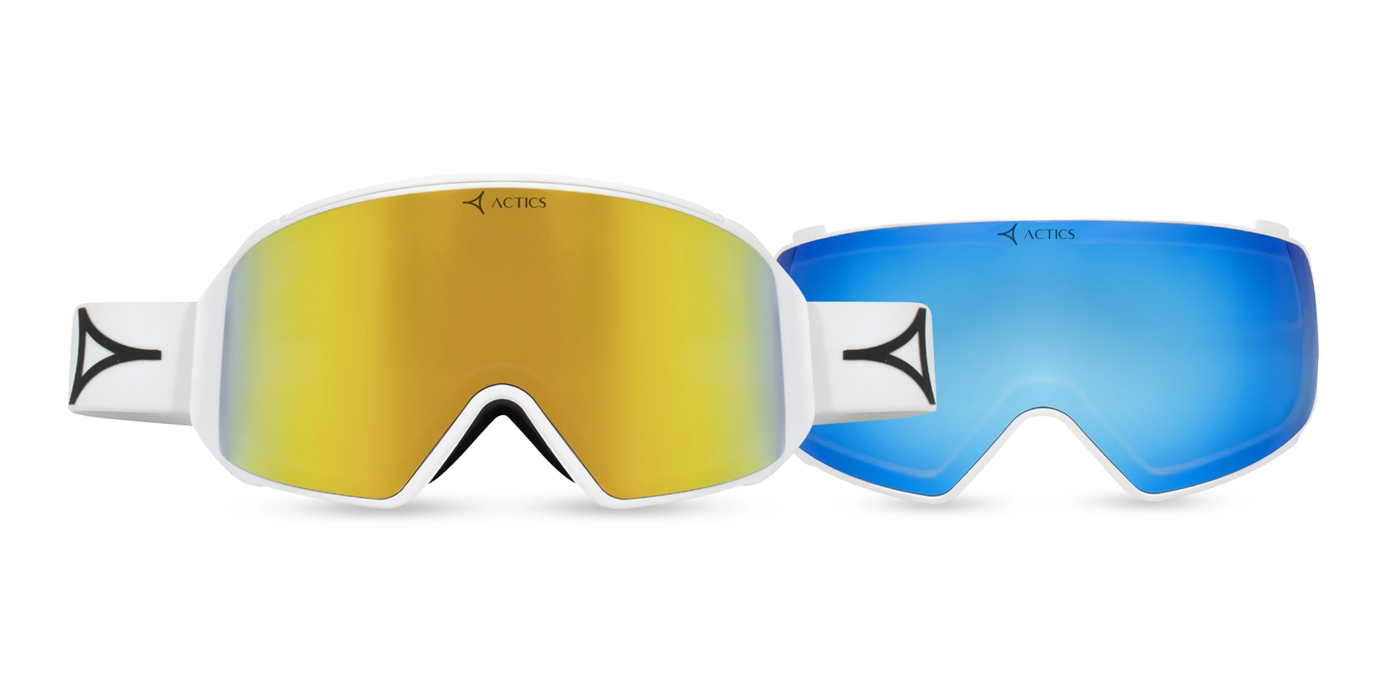 White Ski Goggles for Pro Skiers - 4