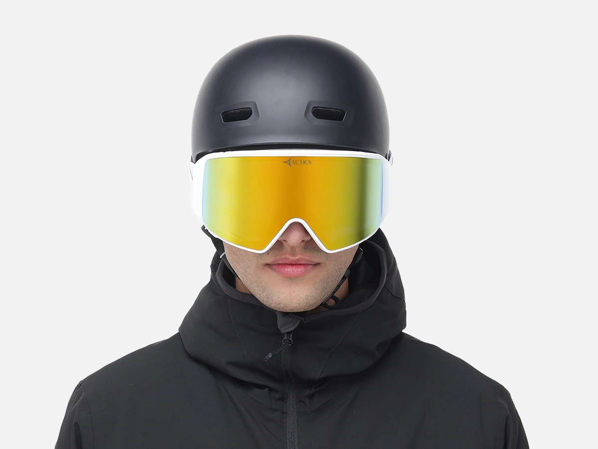 White Ski Goggles for Pro Skiers - 41