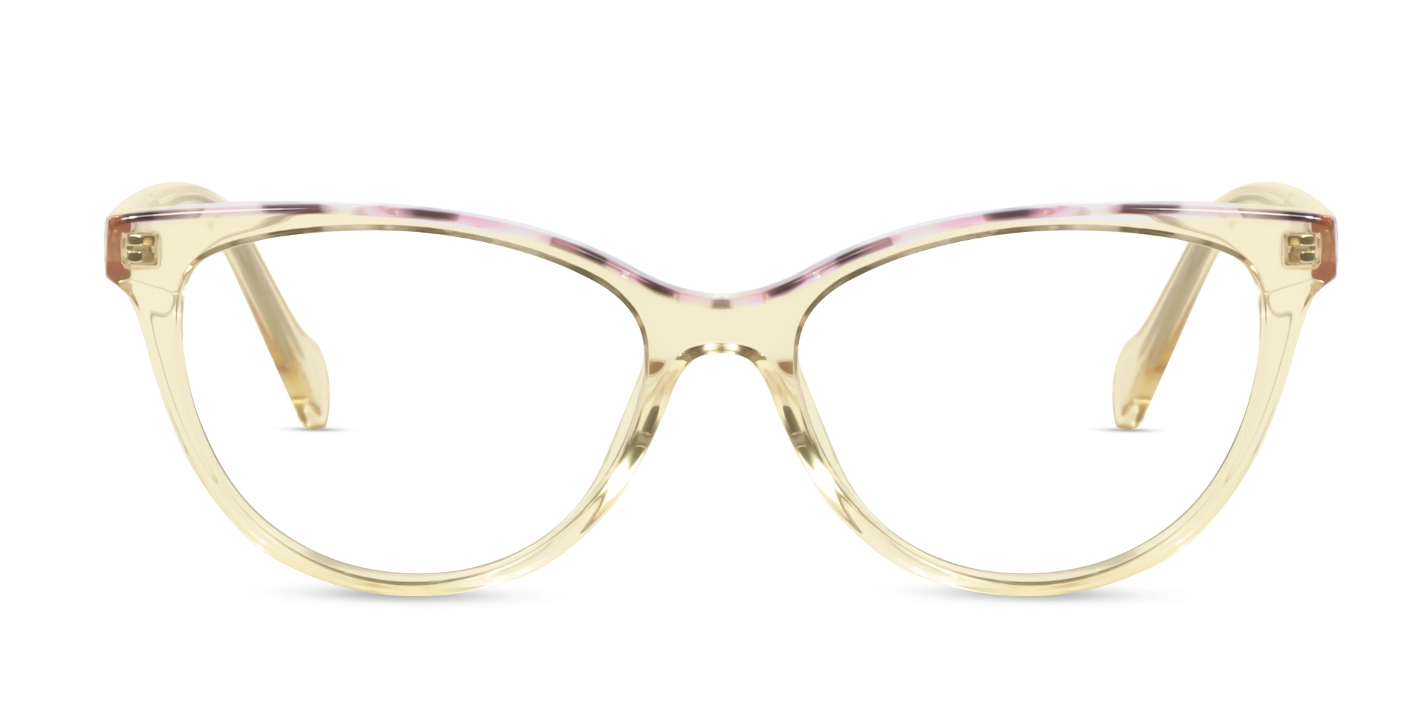 crystal Champagne Gold Cat Eye Acetate Glasses-1 crystal Champagne Gold Cat Eye Acetate Glasses-1