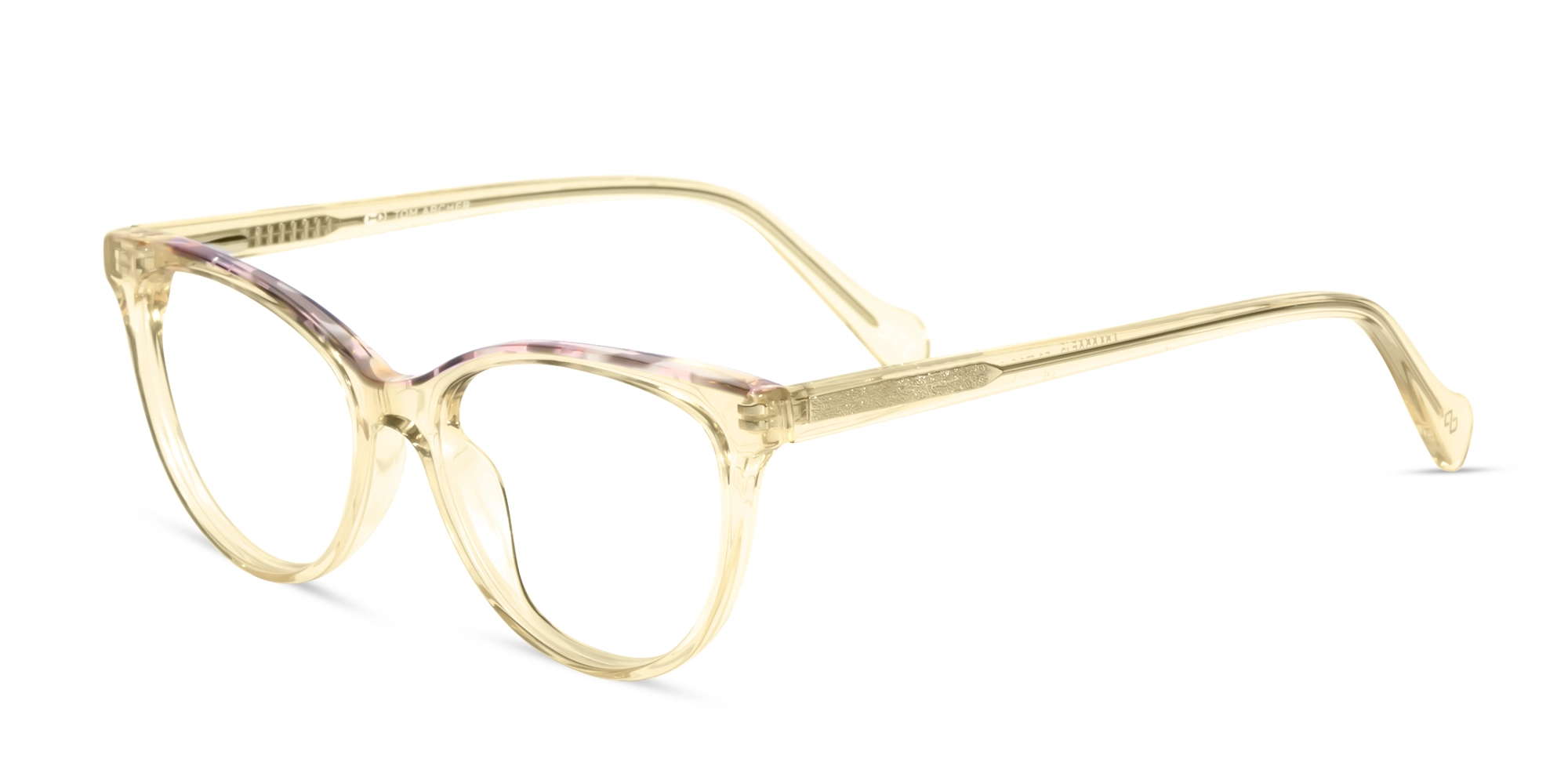 crystal Champagne Gold Cat Eye Acetate Glasses-3 crystal Champagne Gold Cat Eye Acetate Glasses-3