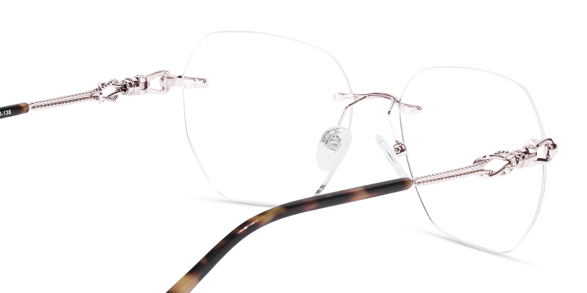 Pink And Silver Metal Glasses 5