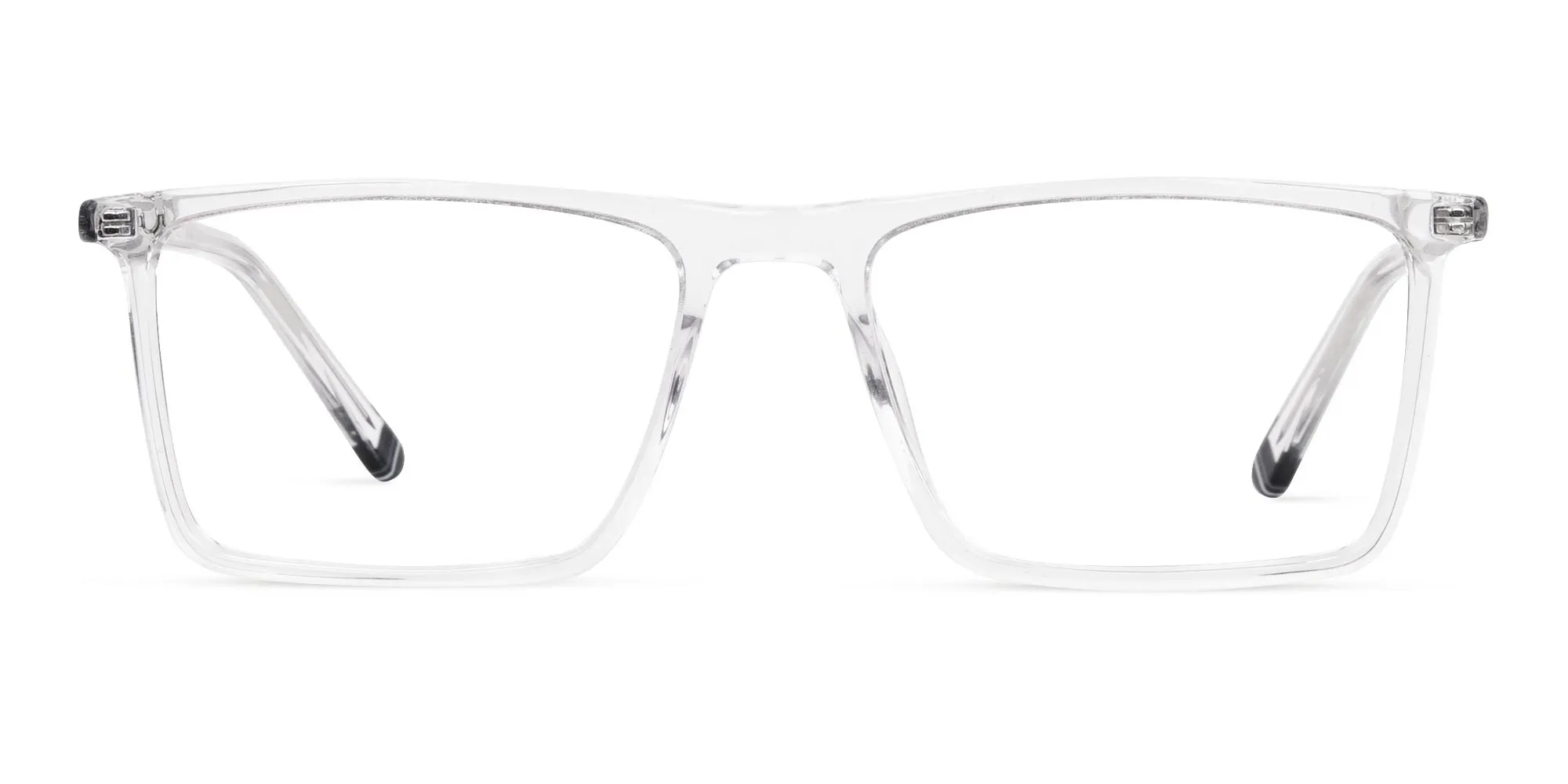 A97003F/6 - Crystal Clear Full Rim Rectangular Glasses