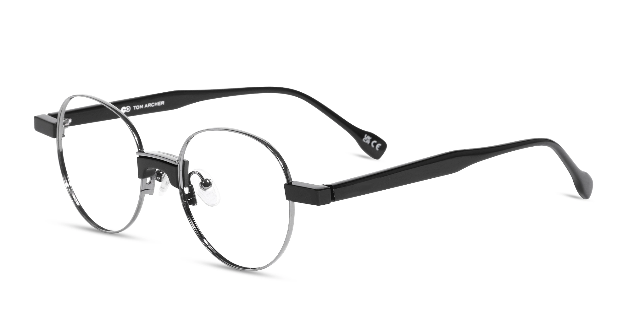 Trendy Gunmetal Round Full Rim Eyeglasses-3 Trendy Gunmetal Round Full Rim Eyeglasses-3