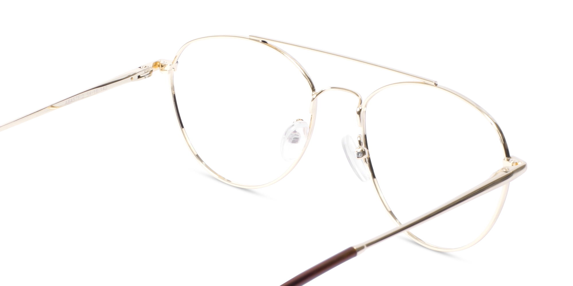Black Gold Pilot Double Bridge Glasses-5