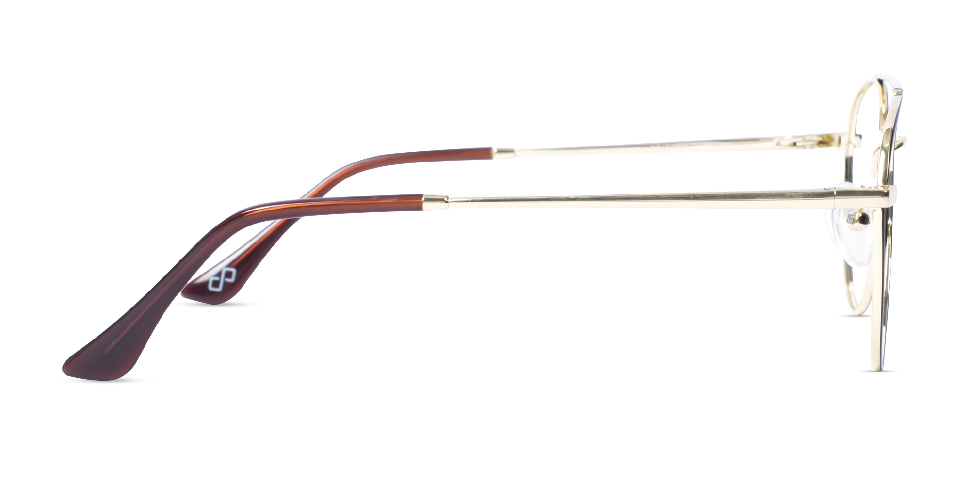Black Gold Pilot Double Bridge Glasses-4