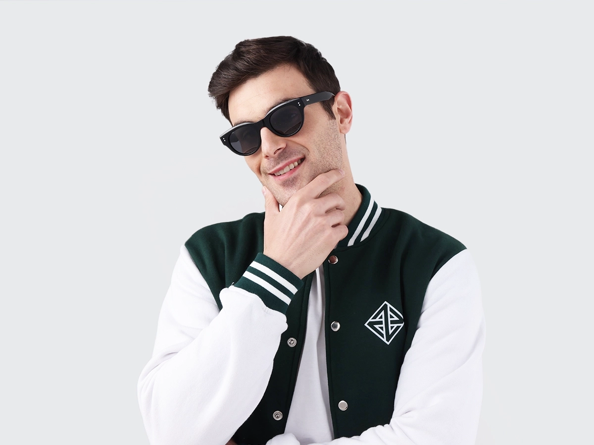 Black Cat-Eye Full Rim Acetate Sunglasses 41