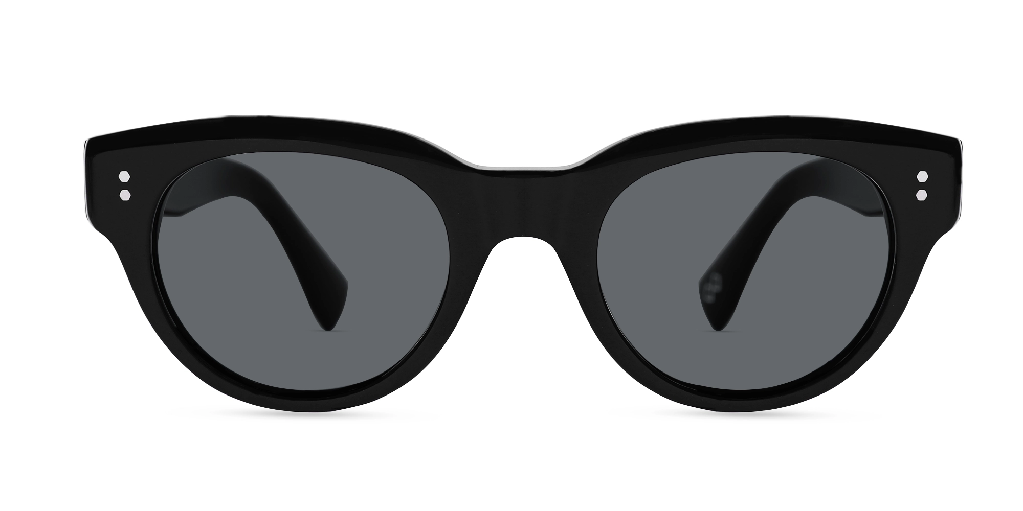 Black Cat-Eye Full Rim Acetate Sunglasses-1 Black Cat-Eye Full Rim Acetate Sunglasses-1