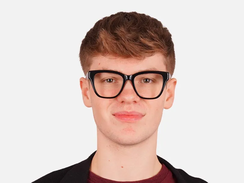 Square Black Sunglasses for Men and Women-2