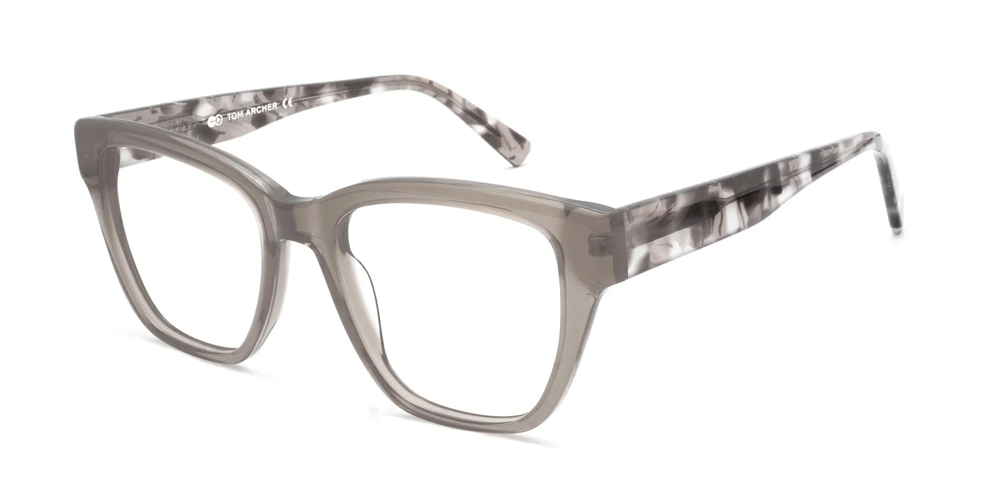 Crystal Grey Designer Square Glasses-2