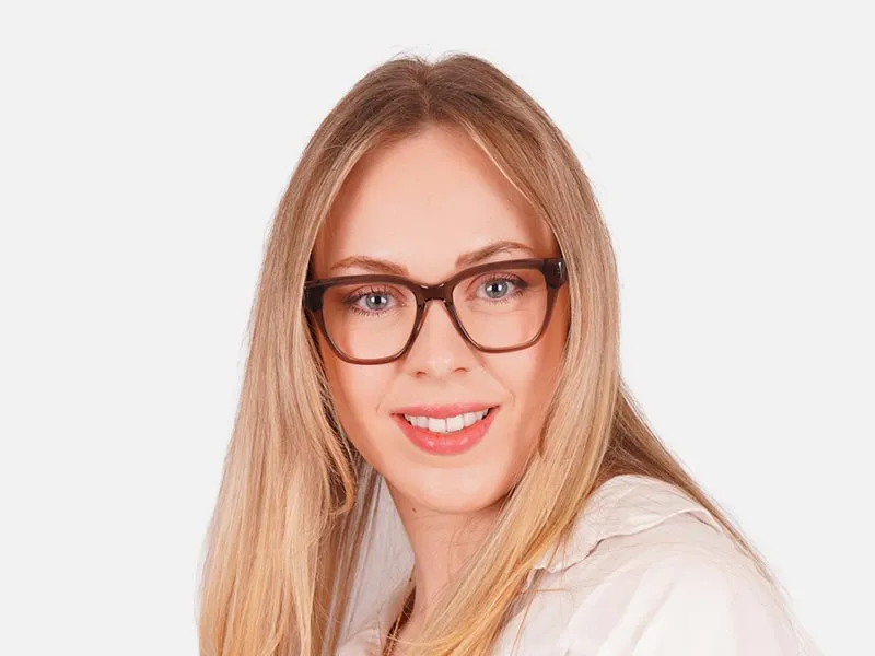 Crystal Grey Designer Square Glasses-2