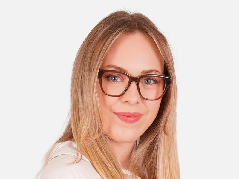 Crystal Grey Designer Square Glasses-2