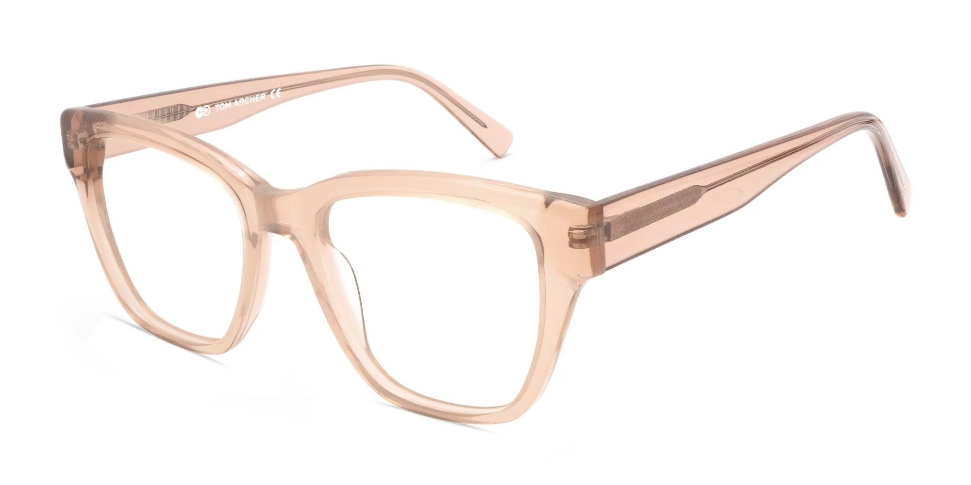 Crystal Brown Square Eyeglasses-2