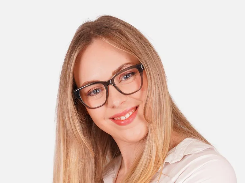 Crystal Grey Square Glasses-2