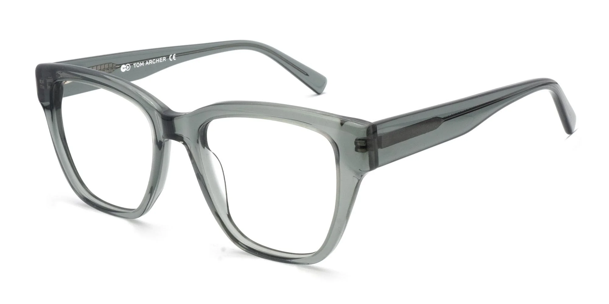 Crystal Grey Square Glasses-2