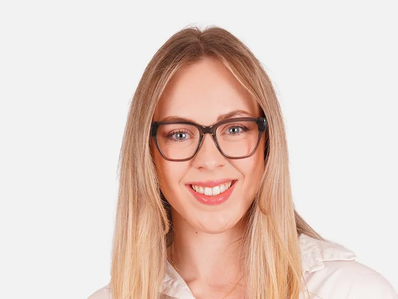 Crystal Grey Square Glasses-2