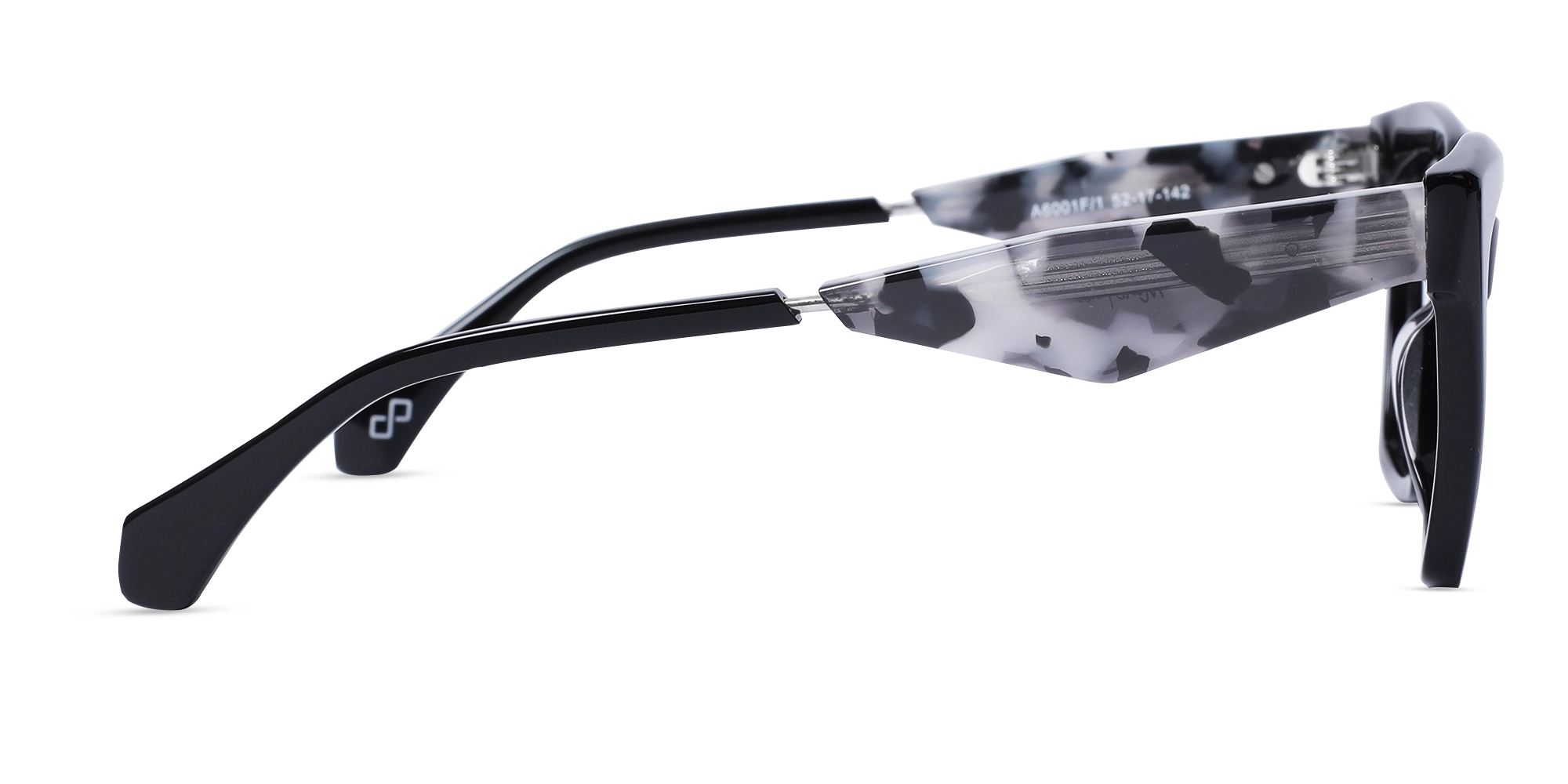 Black Square Cateye Glasses-4