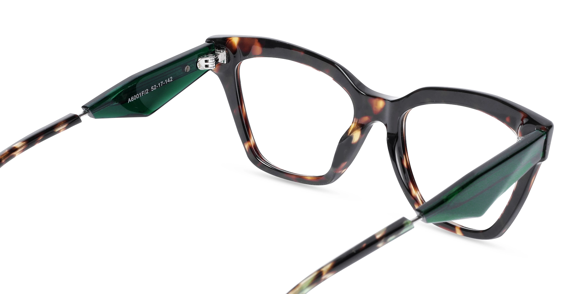 Dark Tortoise Square Cateye Glasses-5