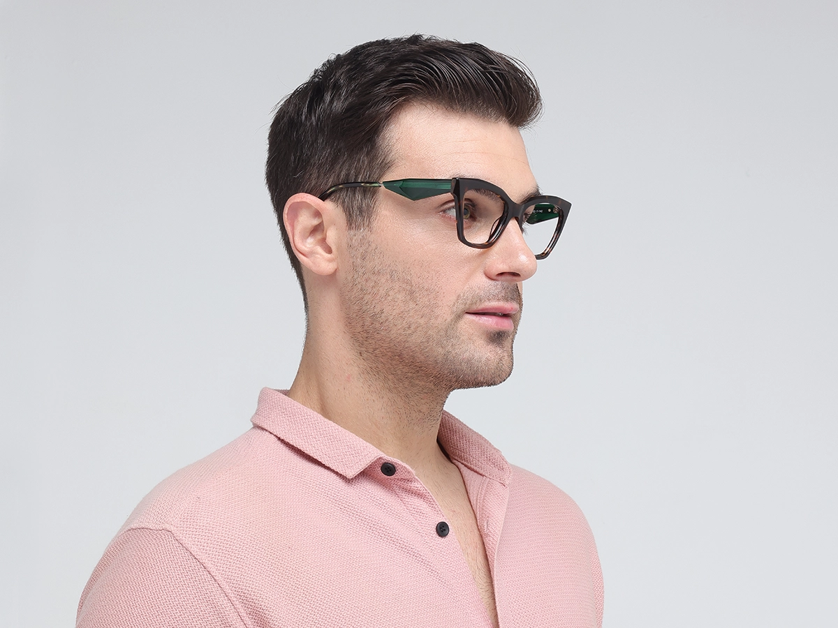 Dark Tortoise Square Cateye Glasses-42