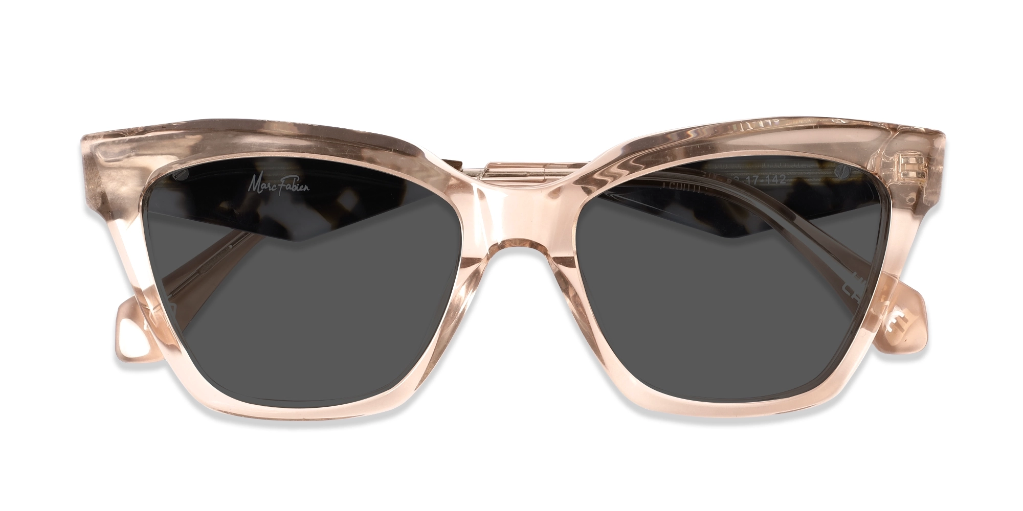 Dark Grey Tint Square Full Rim Sunglasses-6