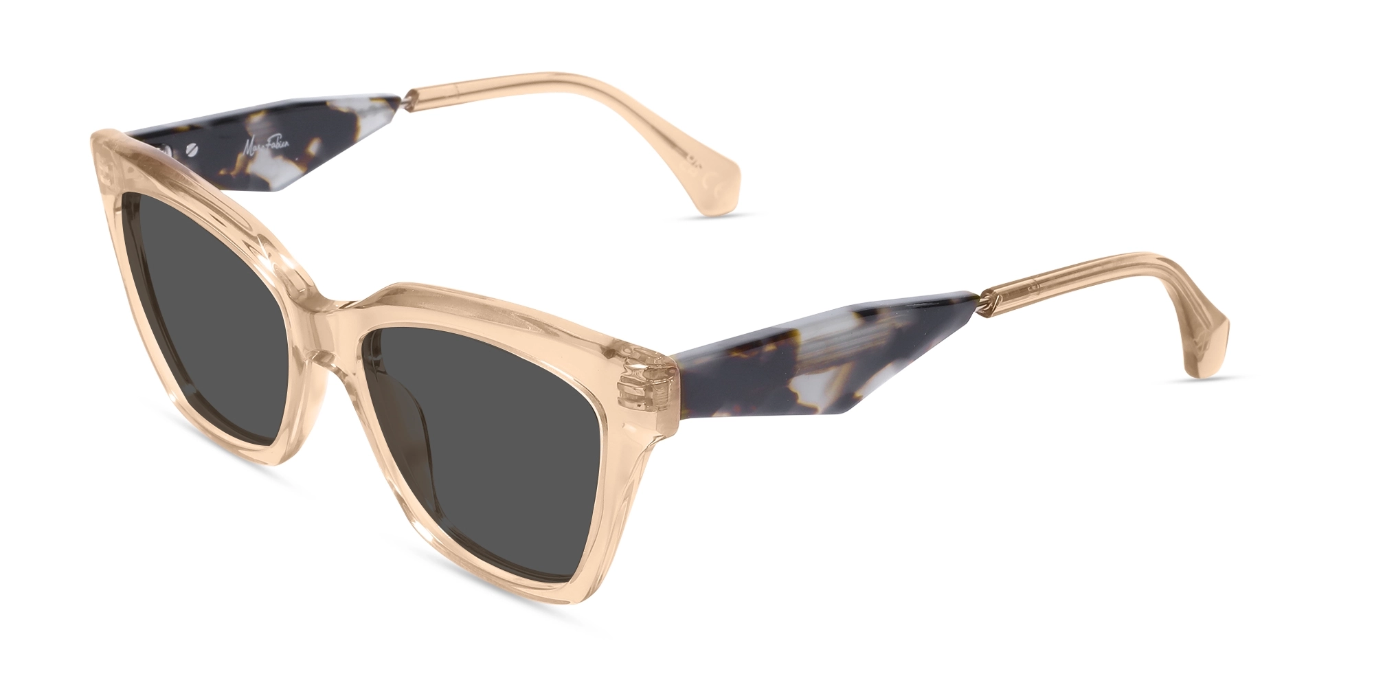 Dark Grey  Tint Square Full Rim Sunglasses-3