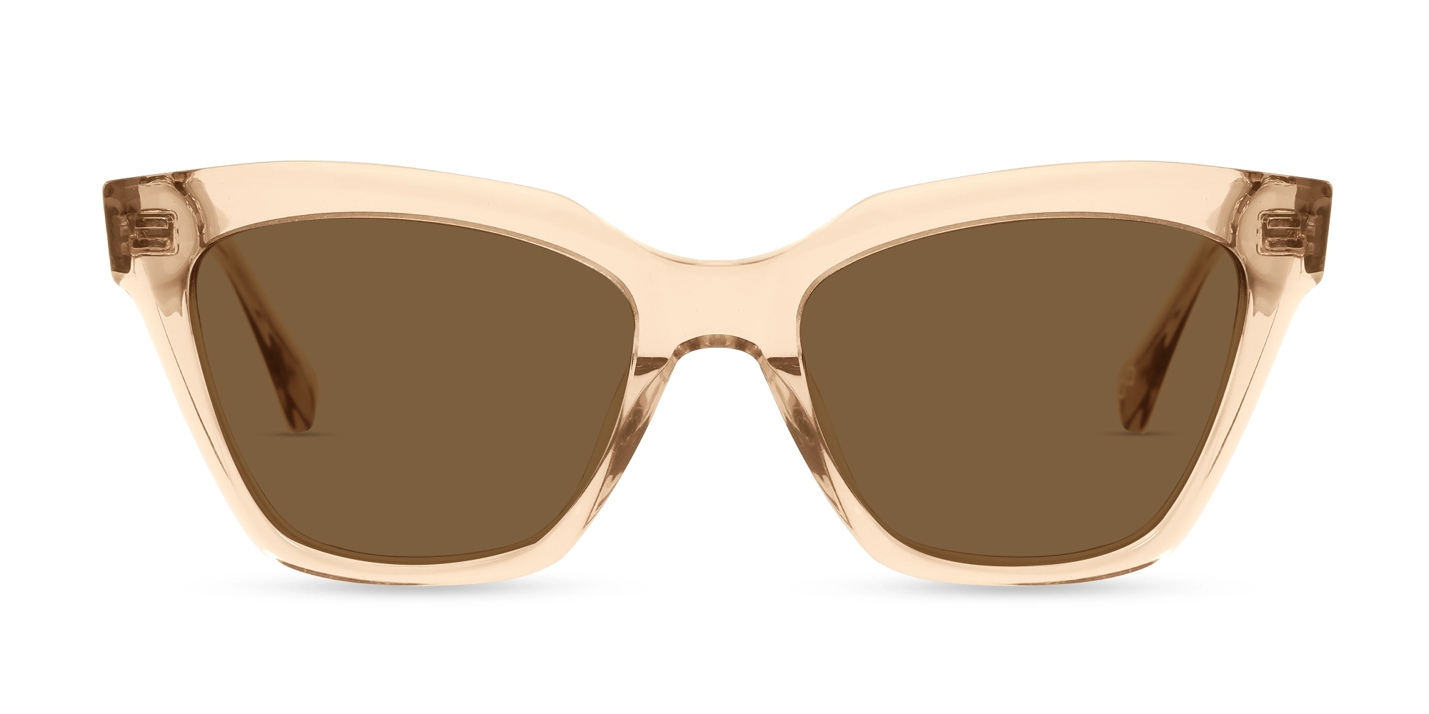 Square Acetate Brown Tinted Sunglasses-1