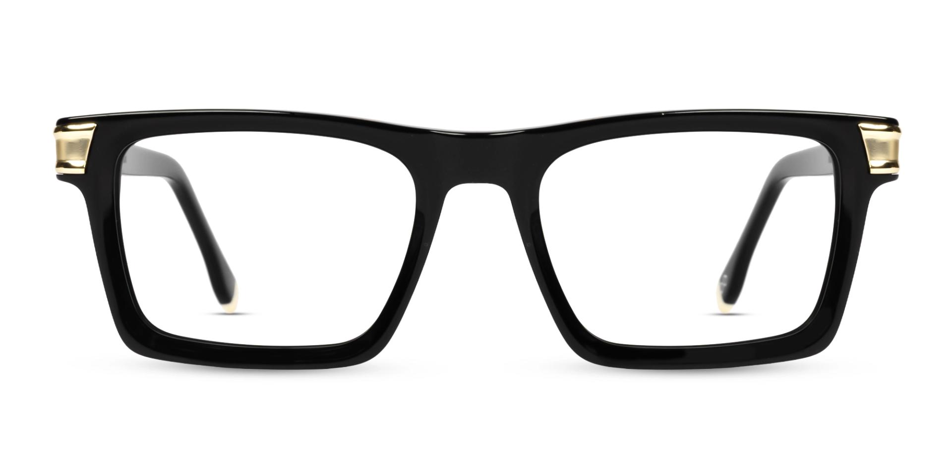 Oversized Black Rectangular Acetate Glasses Oversized Black Rectangular Acetate Glasses