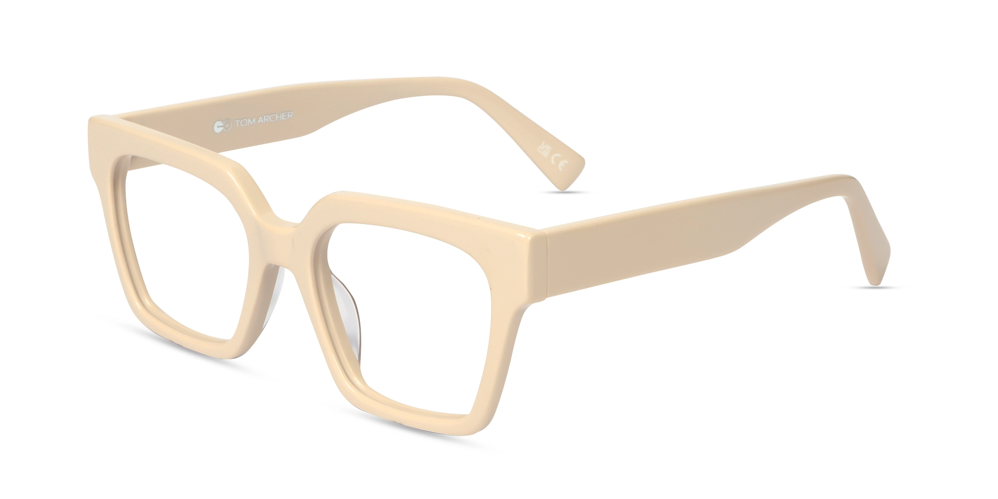 Bisque Square Full-Rim Glasses-3 Bisque Square Full-Rim Glasses-3