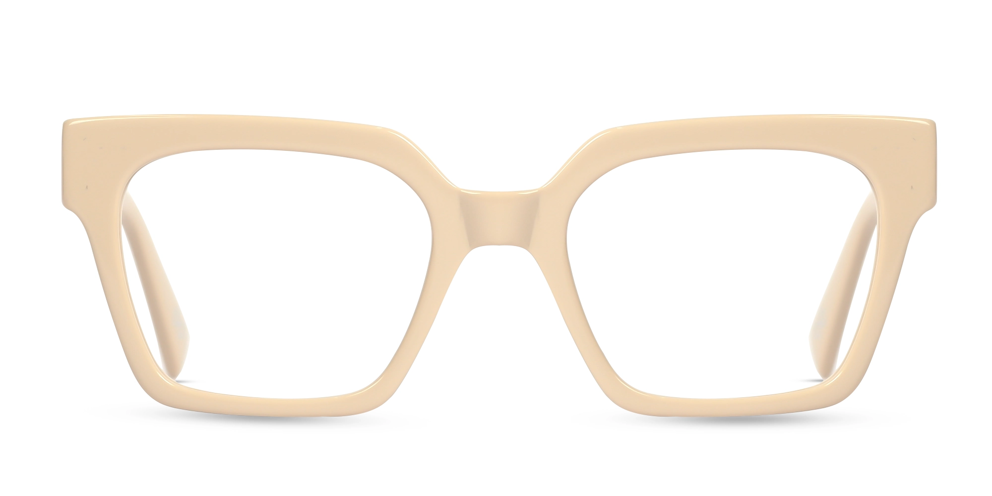 Bisque Square Full-Rim Glasses-1