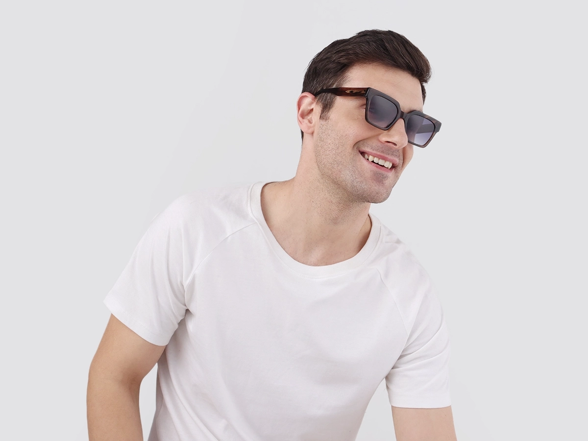 Crystal Burnt Umber Square Sunglasses-43