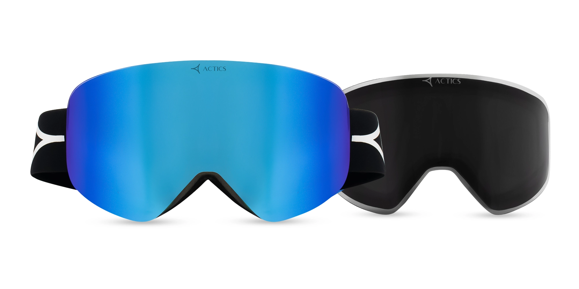 Black TPU Ski Goggles With Revo Lenses - 4