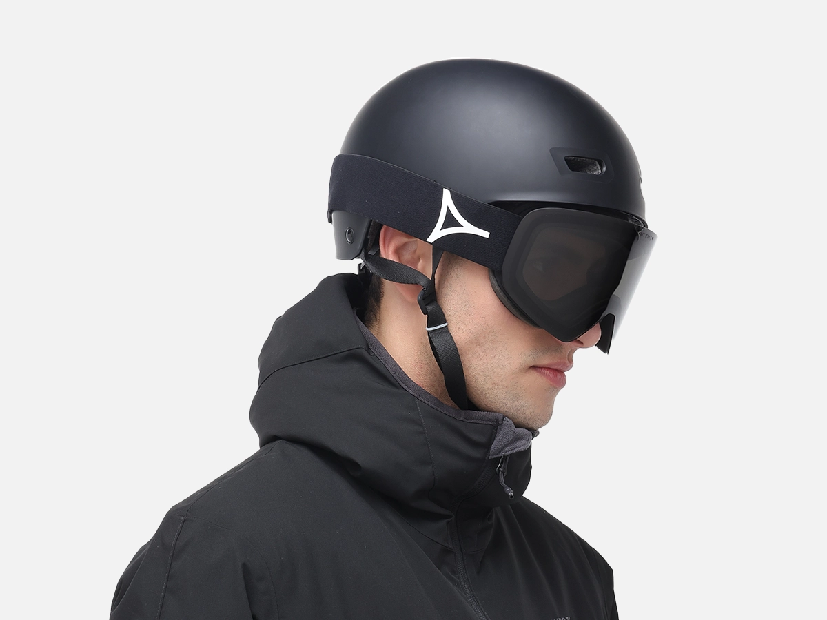 Black TPU Ski Goggles With Revo Lenses - 44