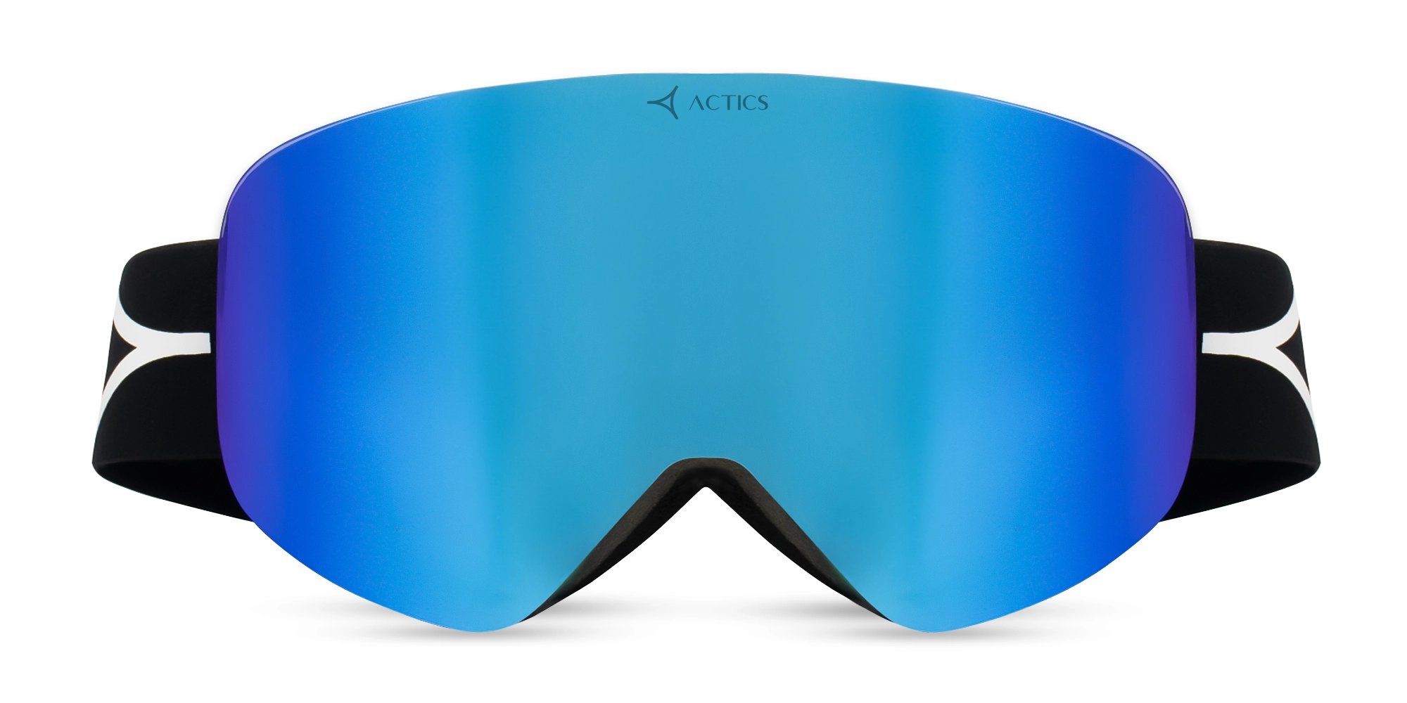 Black TPU Ski Goggles With Revo Lenses - 1