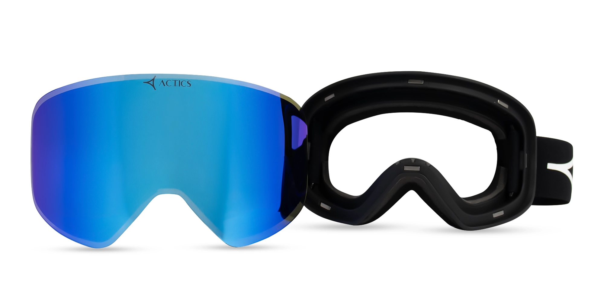 Black TPU Ski Goggles With Revo Lenses - 3