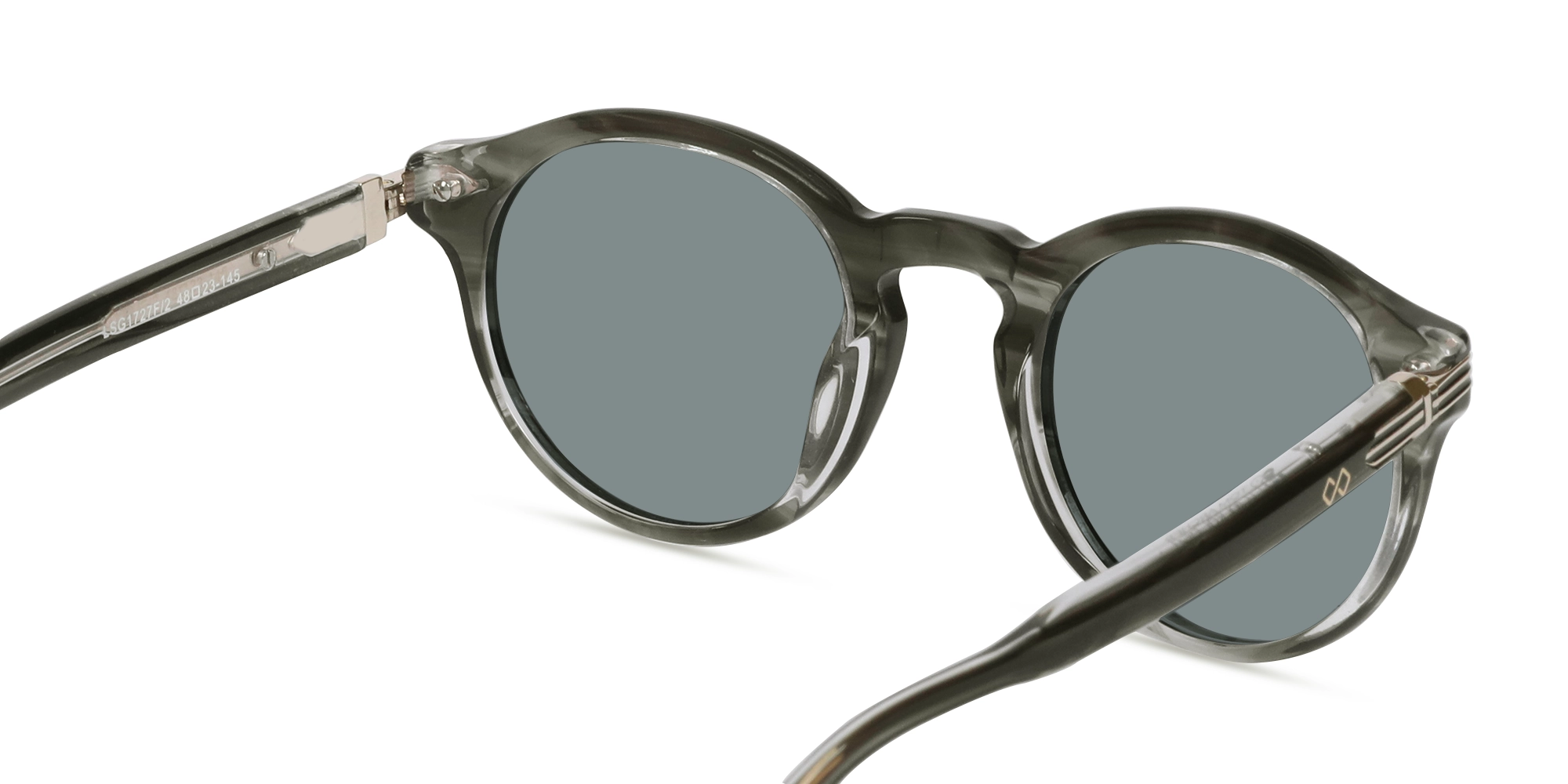 Crystal Smoke Marble Keyhole Sunglasses-5