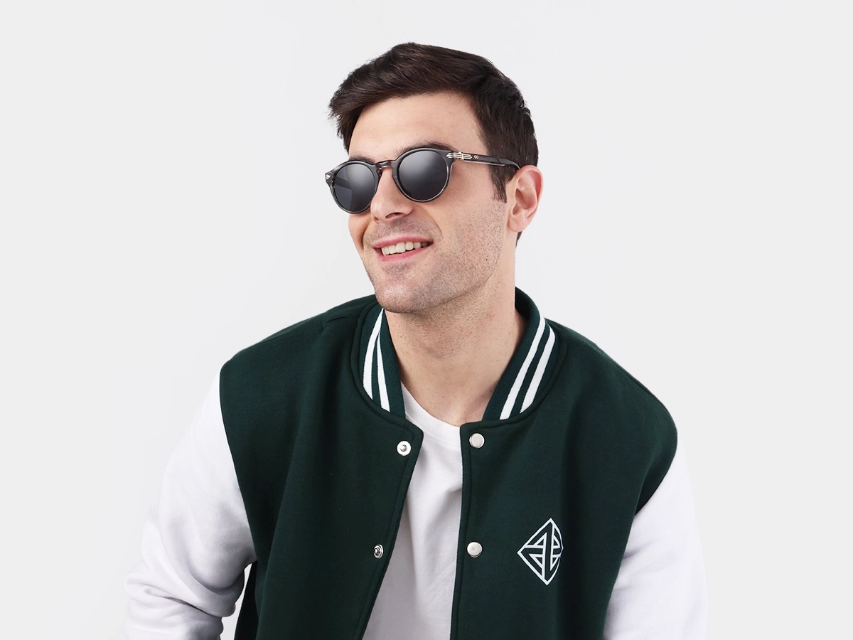 Crystal Smoke Marble Keyhole Sunglasses 42