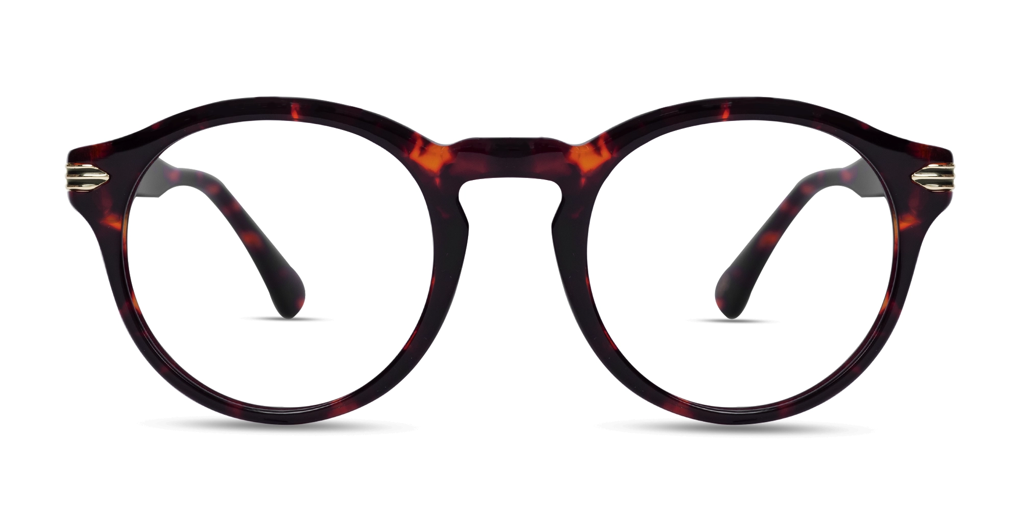 Dark Tortoise Round Glasses-1