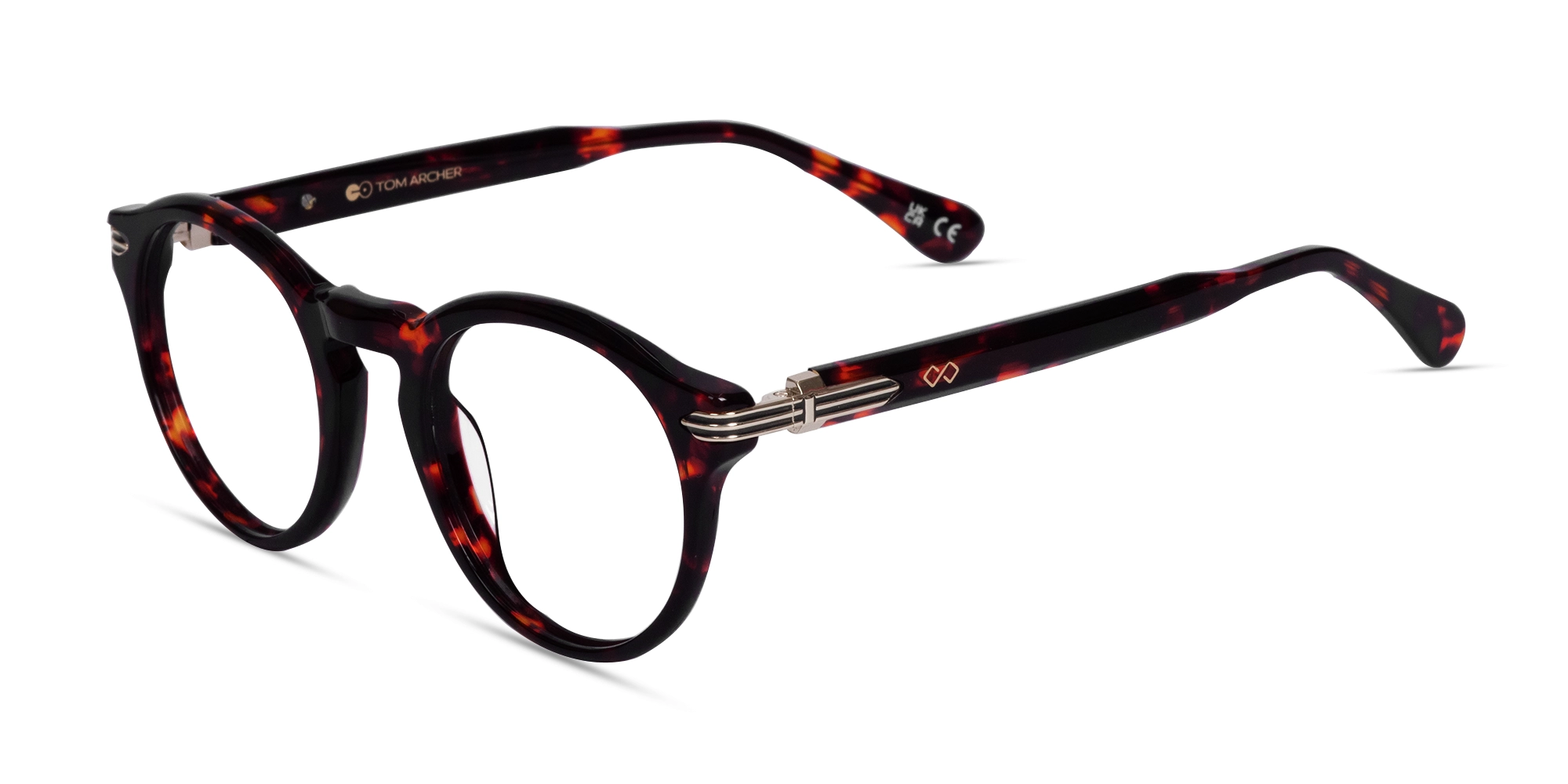 Dark Tortoise Round Glasses-3