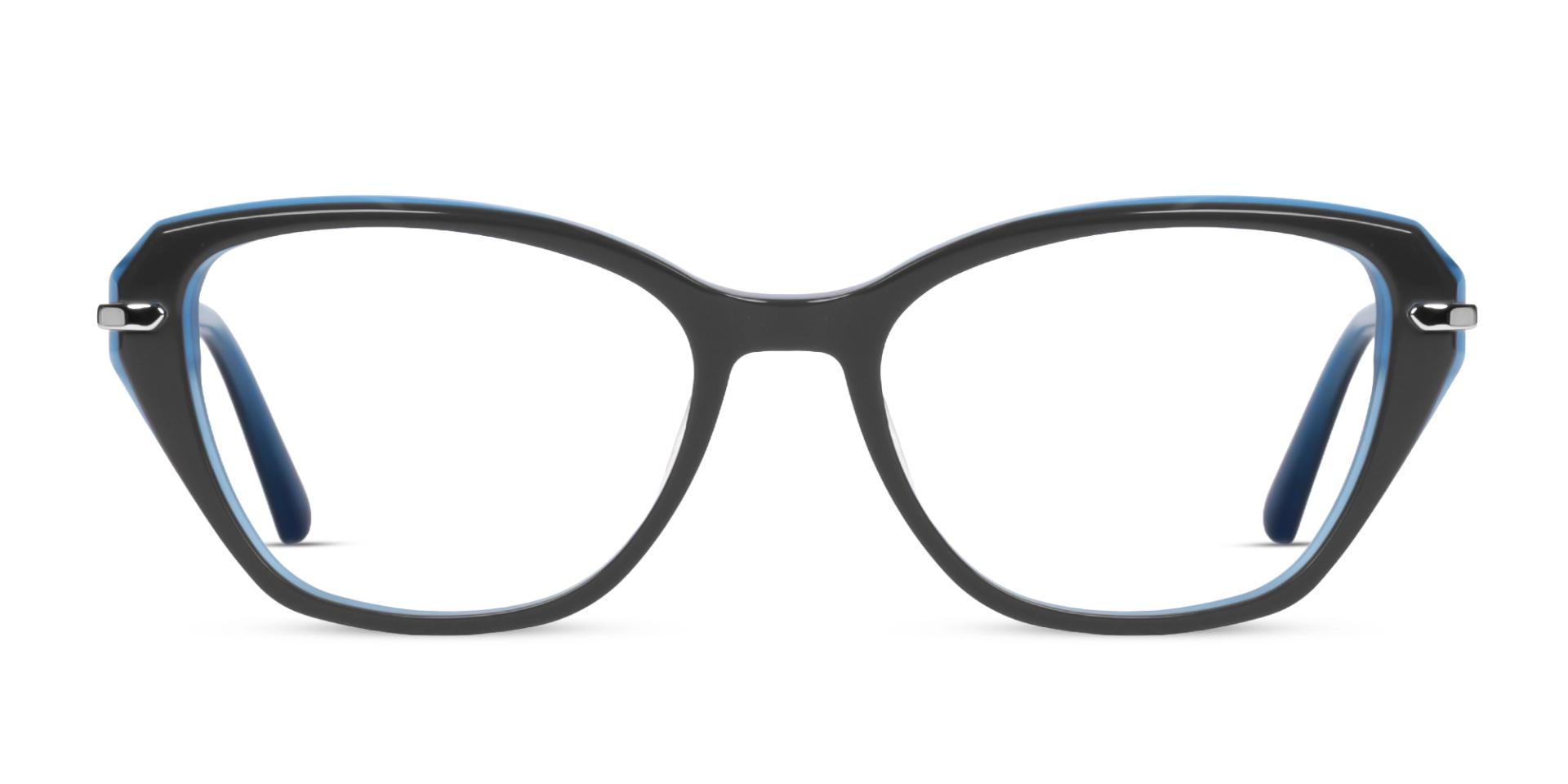 Grey & Gold Cat-Eye Full-Rim Acetate Glasses Grey & Gold Cat-Eye Full-Rim Acetate Glasses