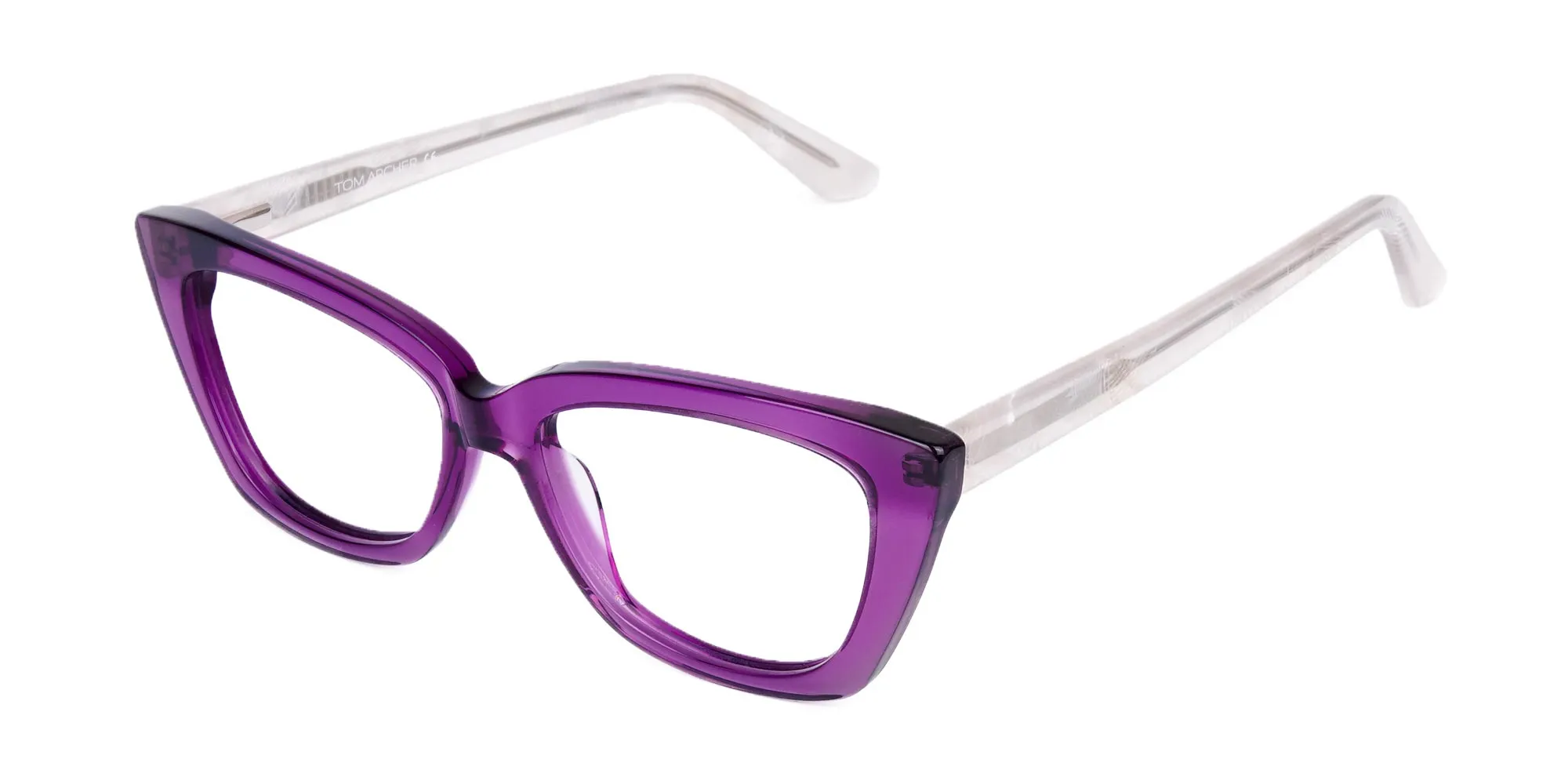 Wine Purple Cat Eye Glasses-2