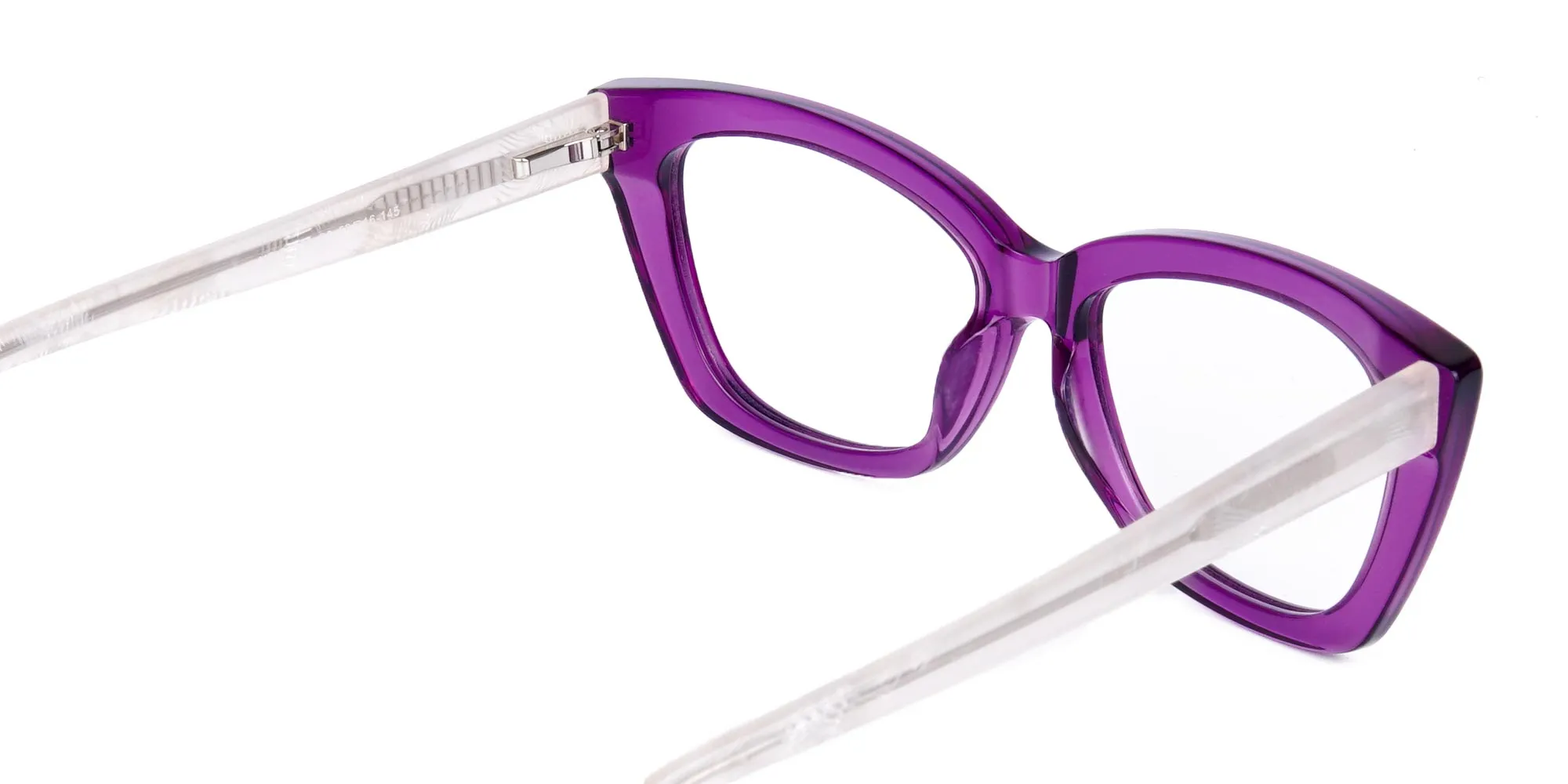 Wine Purple Cat Eye Glasses-2