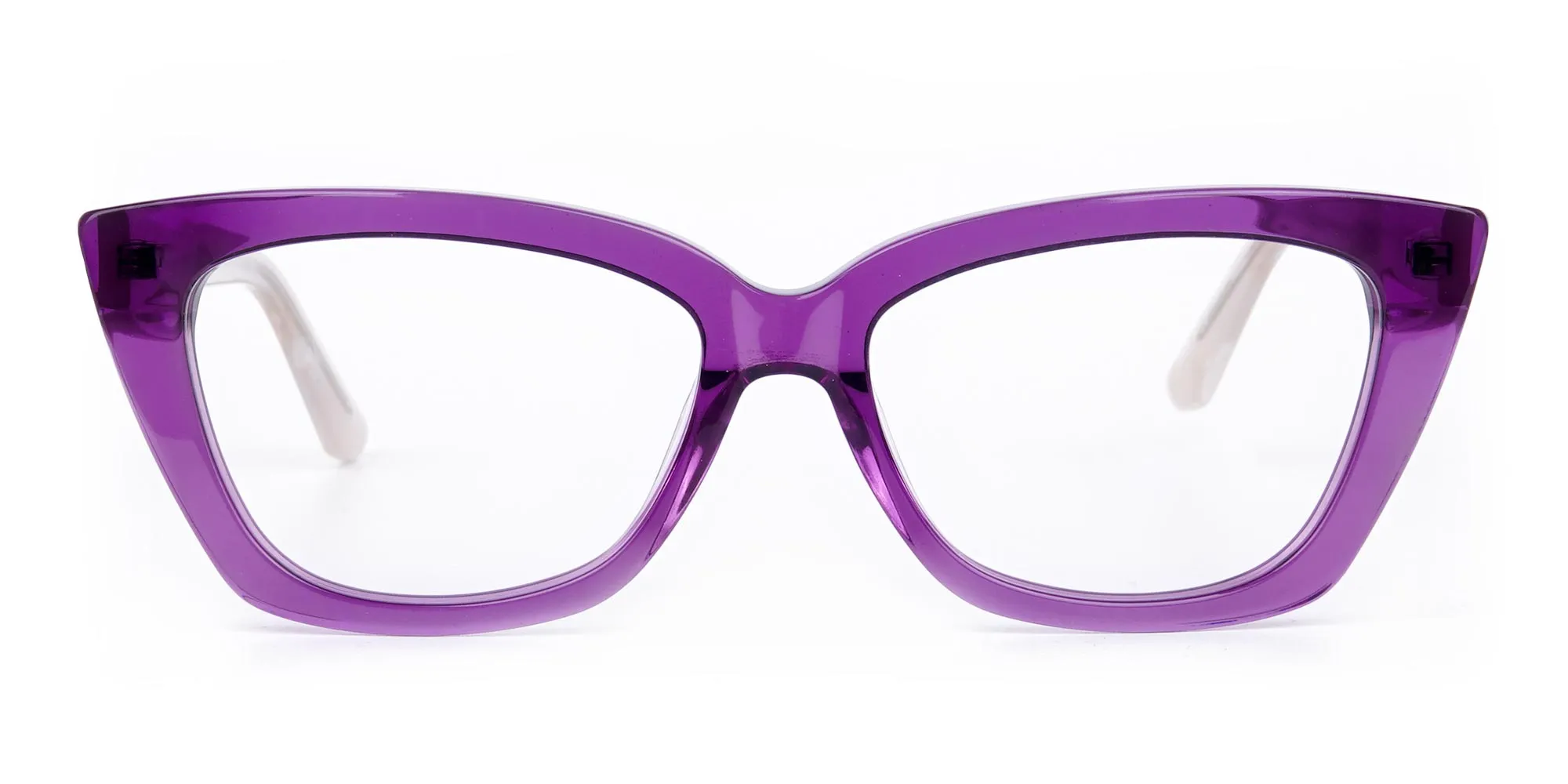 Wine Purple Cat Eye Glasses-7