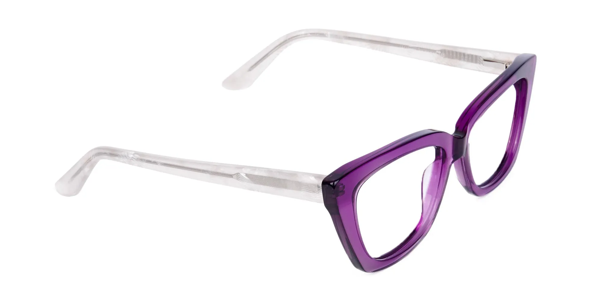 Wine Purple Cat Eye Glasses-2